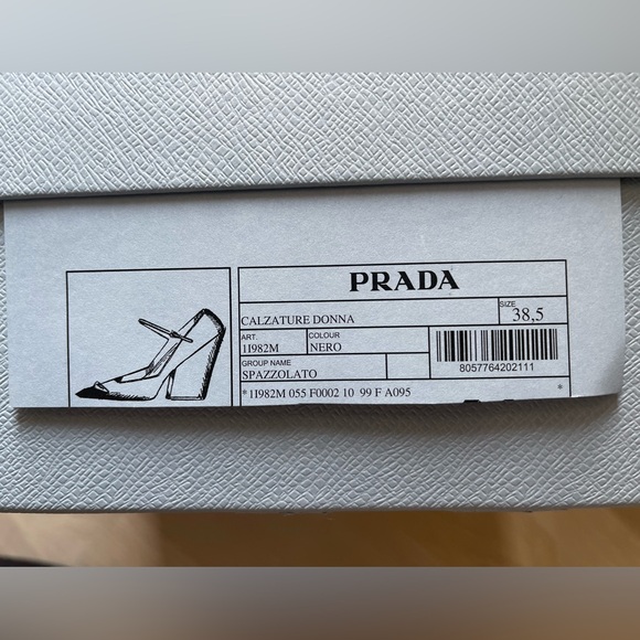 Prada pointed Mary Jane pumps, Black, size 38.5 - Picture 2 of 7